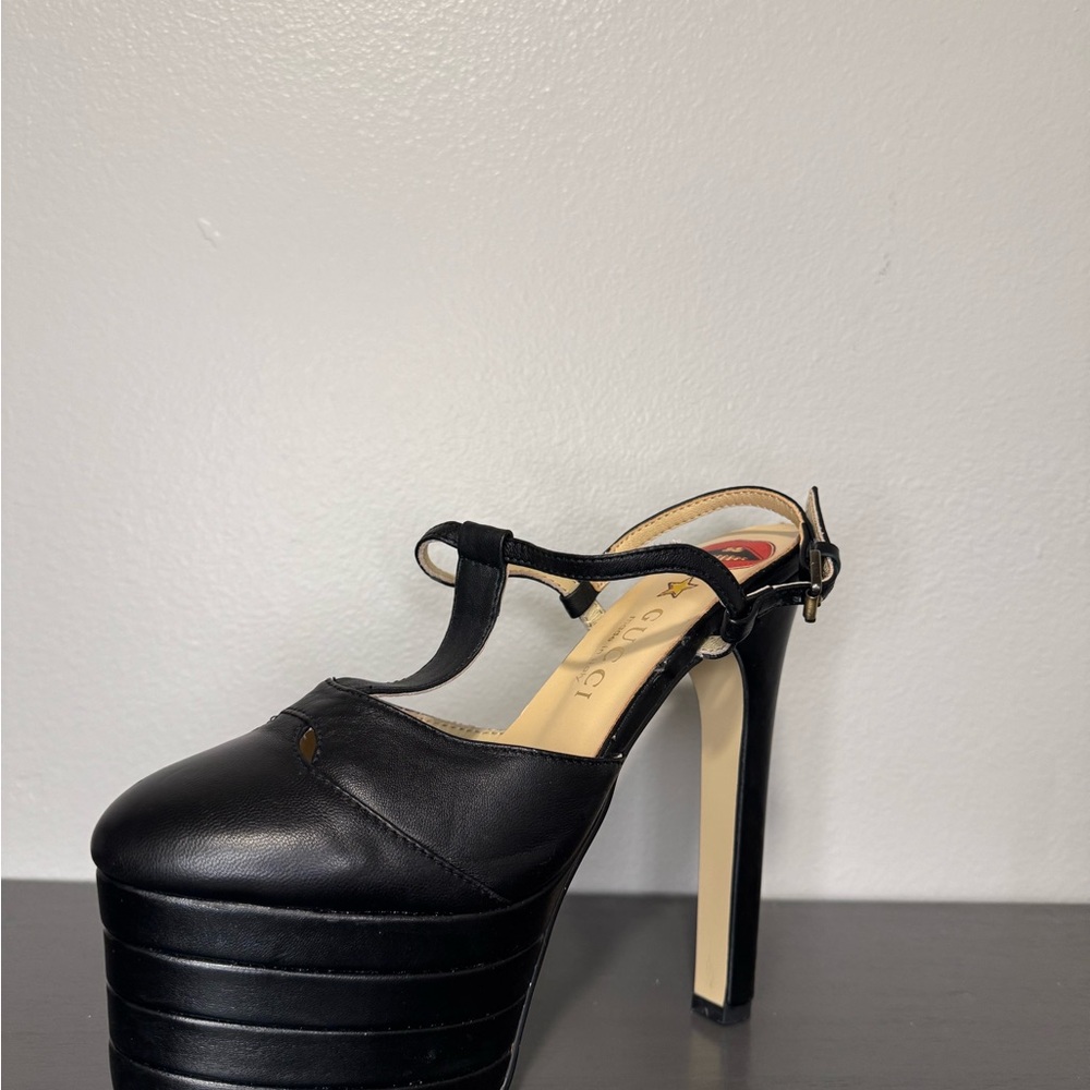 Gucci Leather Platform Pump, Black - Picture 8 of 12